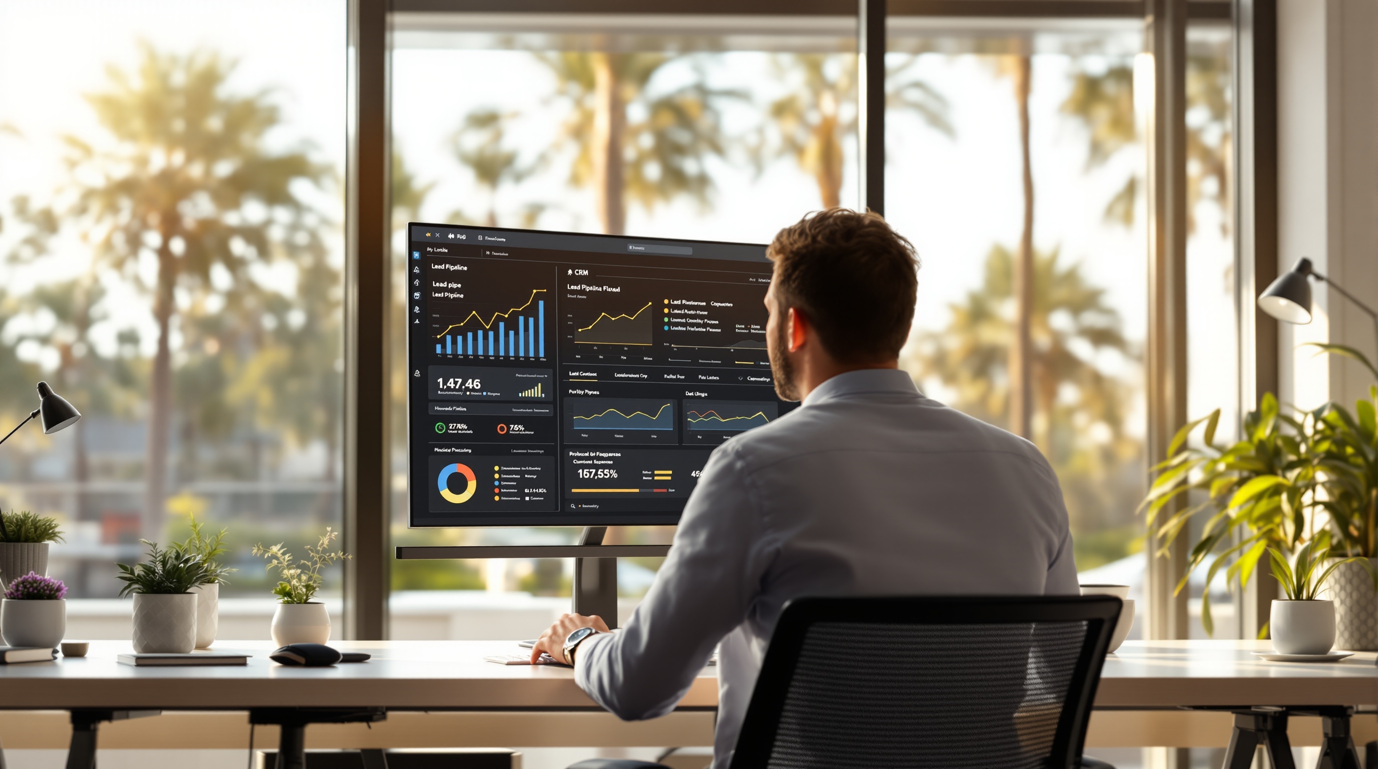 CRM automation dashboard for Florida small business