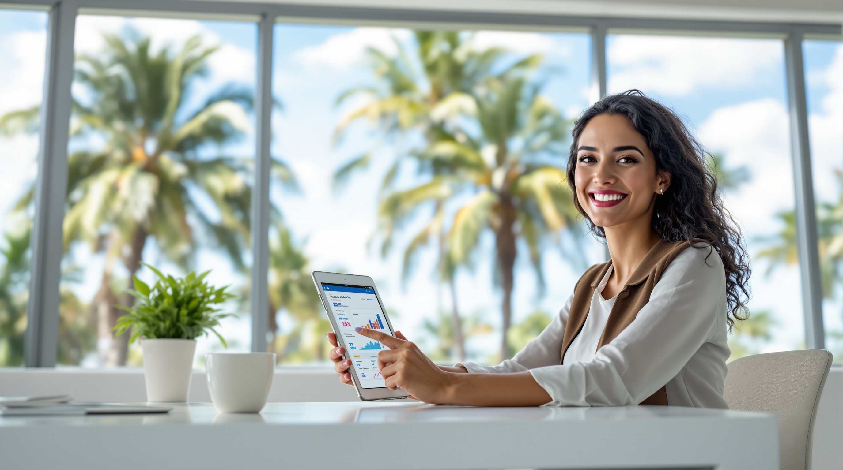 Meta Ads management for businesses — professional reviewing Facebook and Instagram campaign results